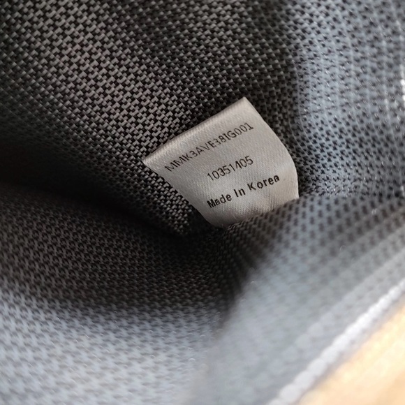 MCM Cream and Black Logo Backpack - Picture 8 of 9